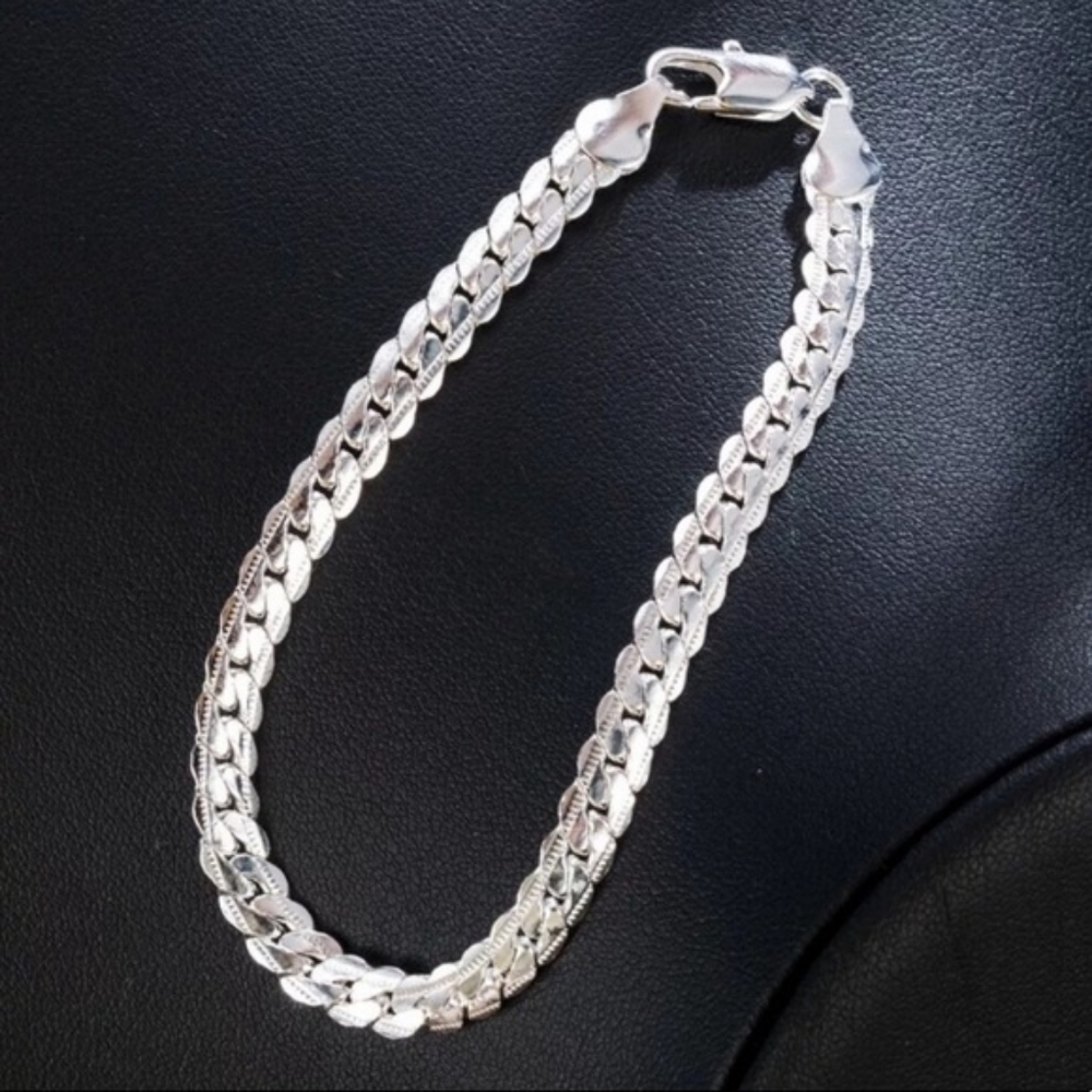 925 SILVER 5MM SNAKE CHAIN BRACELET - Picture 4 of 4
